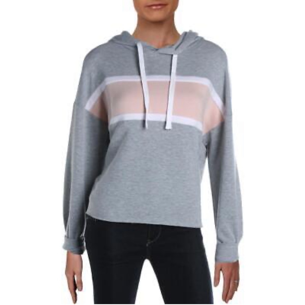 Z Supply Stripe Fleece Hoodie Size XS